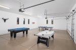 Climate controlled game-room - air hockey, ping pong, pool